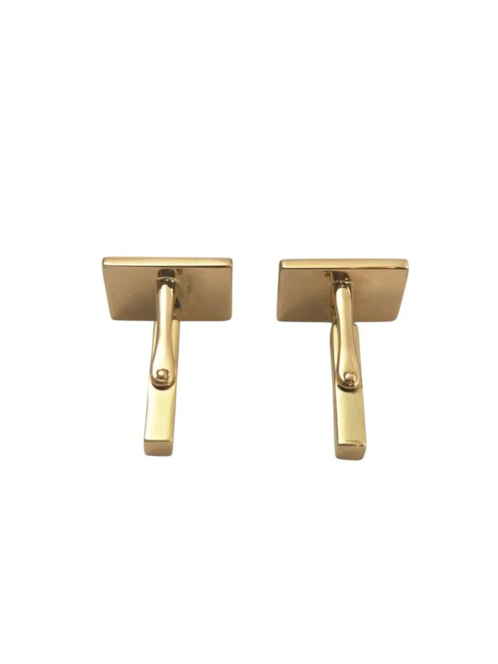 Tiffany & Co. 14K Yellow Gold Rectangle Cufflinks #24992